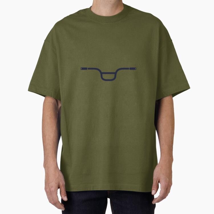 Bicycle Handlebar Cut Out Oversized T-Shirt