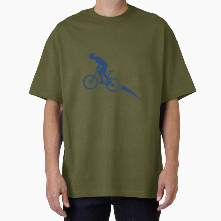 Bicycle Motion Transportation Oversized T-Shirt