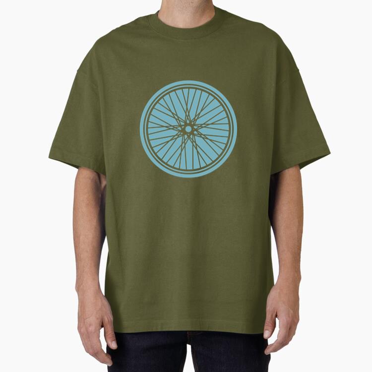 Bicycle Wheel Cut Out Oversized T-Shirt
