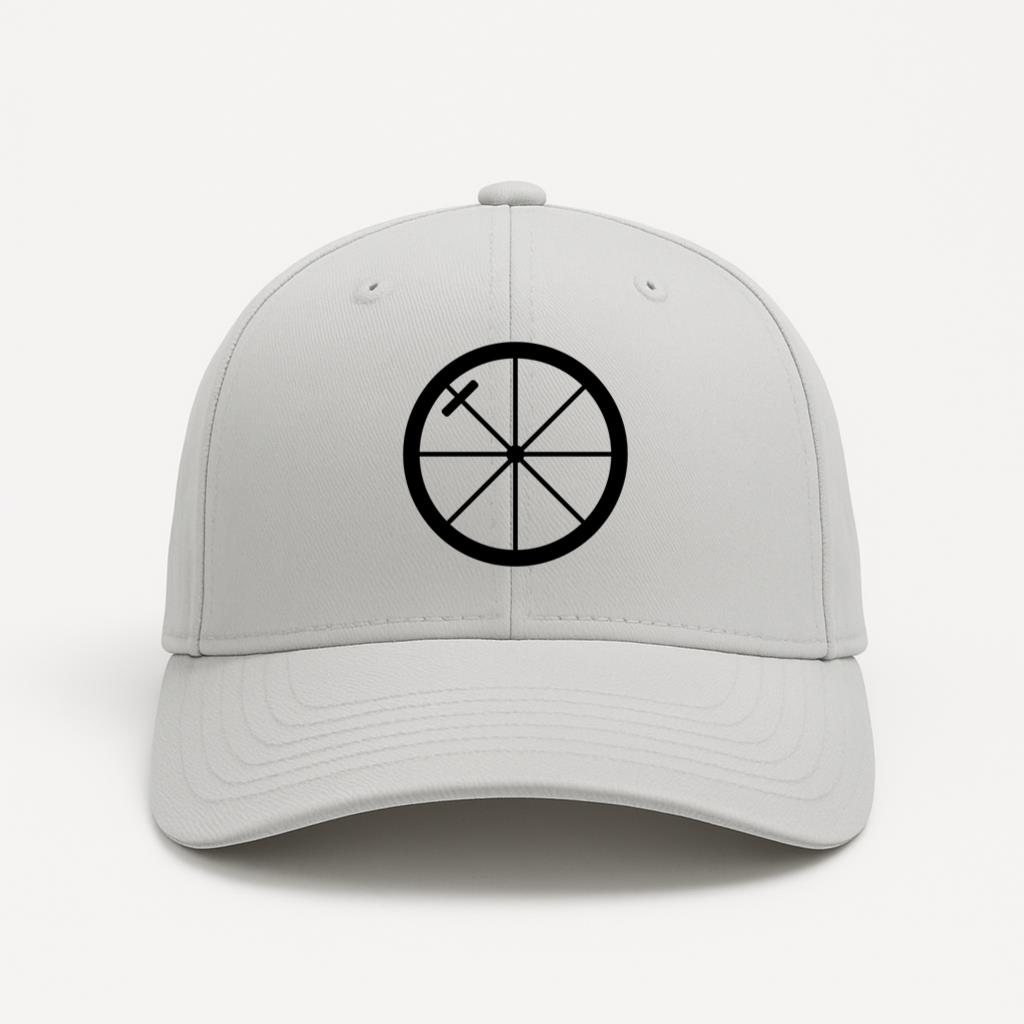 Bicycle Wheel Silhouette Cap