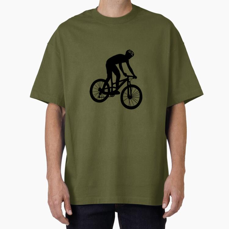 Bike Silhouette Boy Oversized T-Shirt