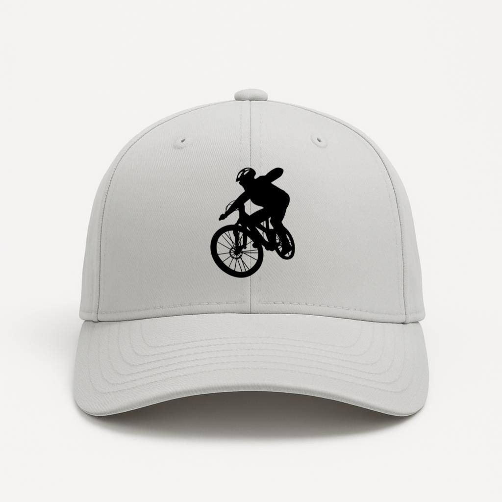 Bike Silhouette Boy Riding Cap