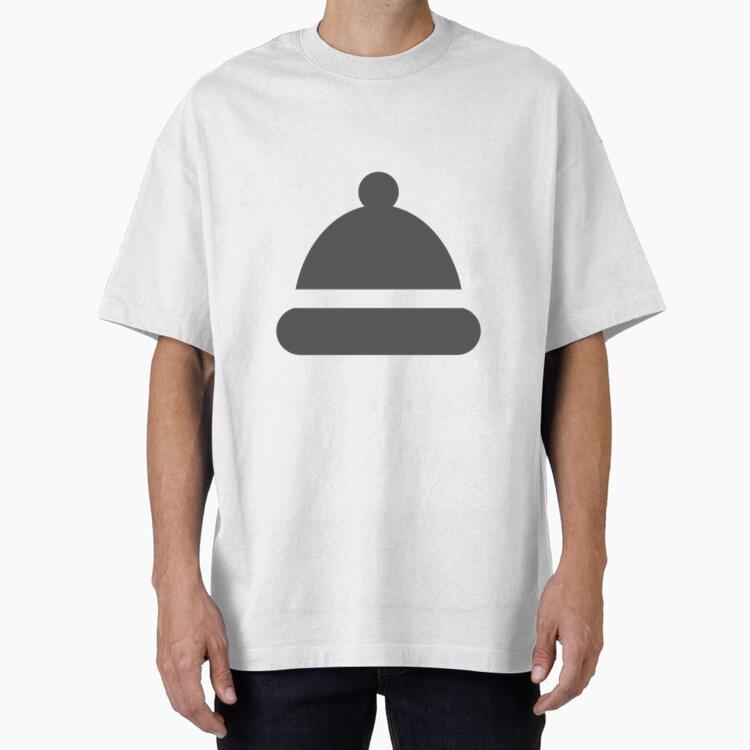 Biker Helmet Icon Oversized T-Shirt