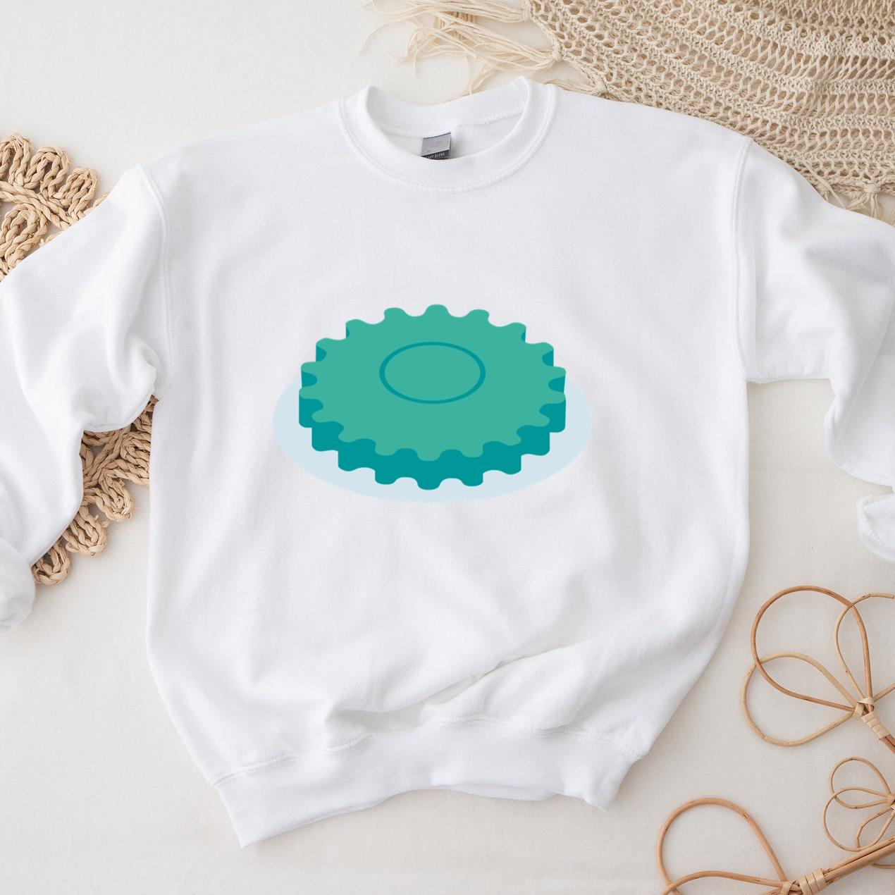 Blue Gear Isometric Sweatshirt