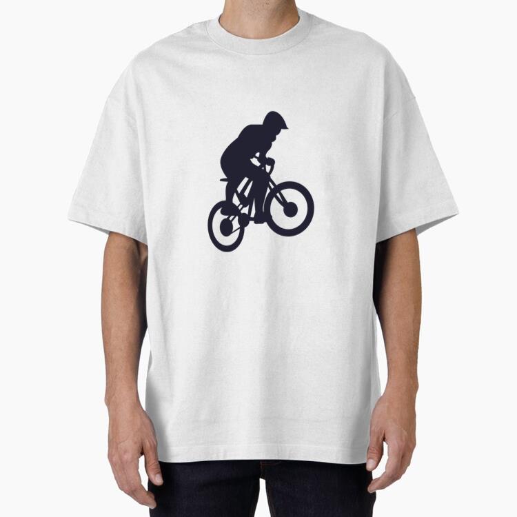 Bmx Bike Sport Silhouette Oversized T-Shirt