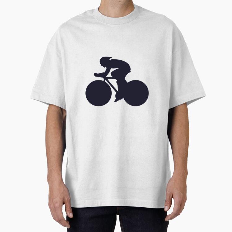 Bmx Racing Silhouette Oversized T-Shirt