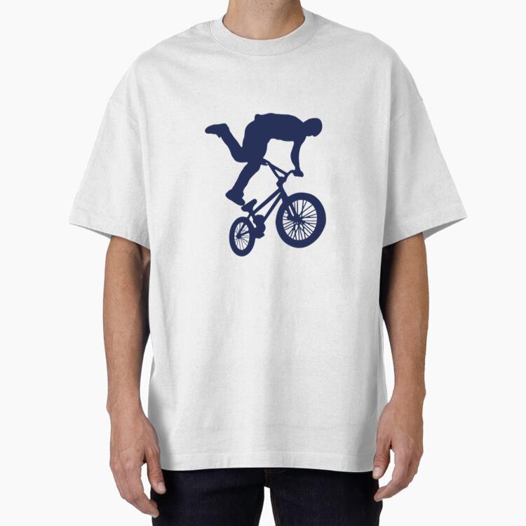 Bmx Silhouette Boy Oversized T-Shirt