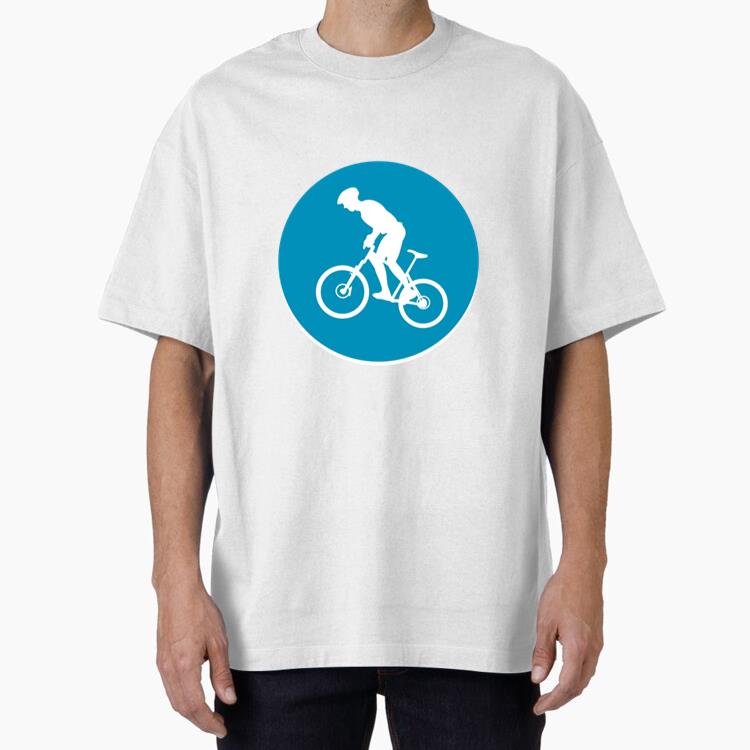 Bmx Sport Circle Icon Oversized T-Shirt