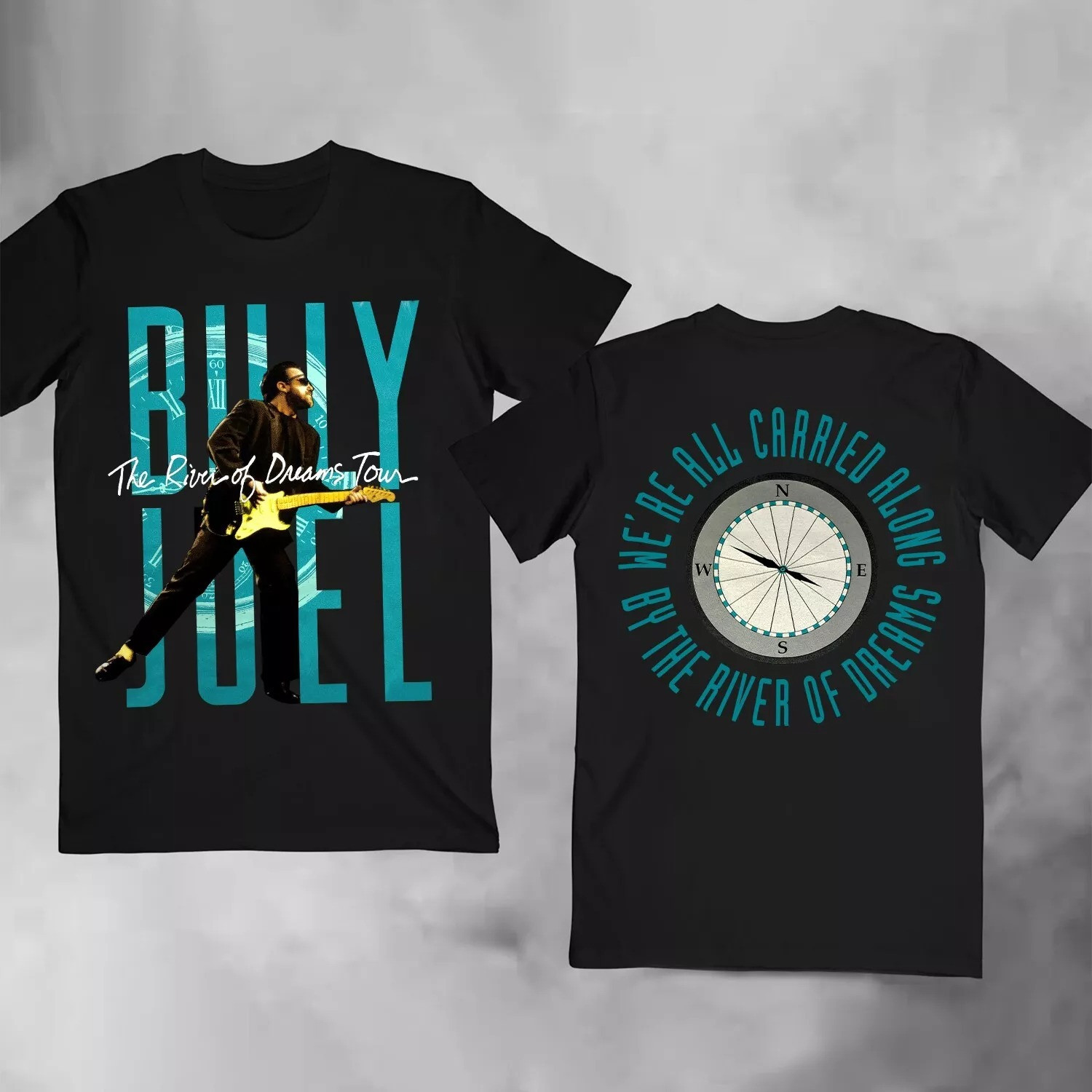 Buildercar - 1993 Billy Joel Tour T-Shirt The River of Dreams Album