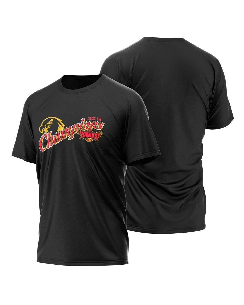 Buildercar - 1Illawarra Hawks NBL Champions 2025 T-Shirt Basketball
