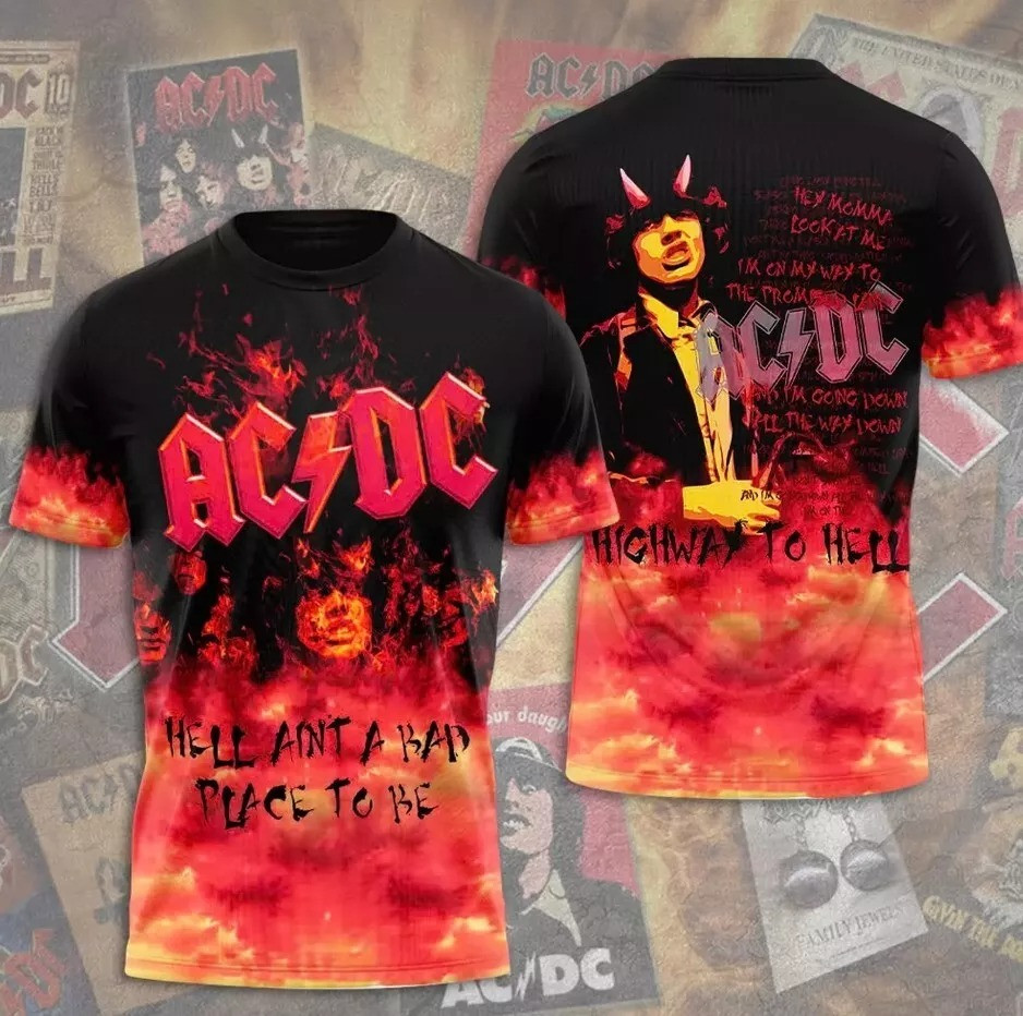 Buildercar - 2025 ACDC Pwr Up World Tour T-Shirt Rock Band ACDC Tour Merch For Rock Fans