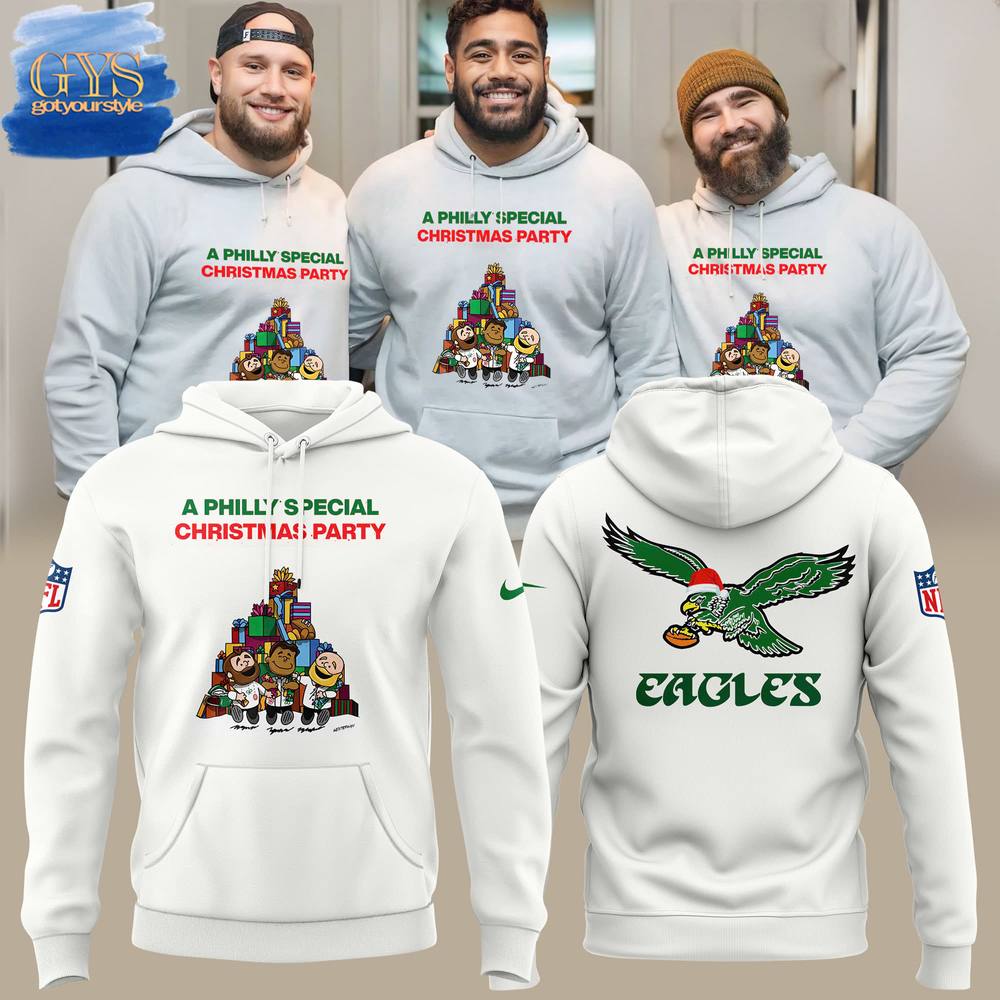 Buildercar - A Philly Special Christmas Party 2024 Philadelphia Eagles Hoodie