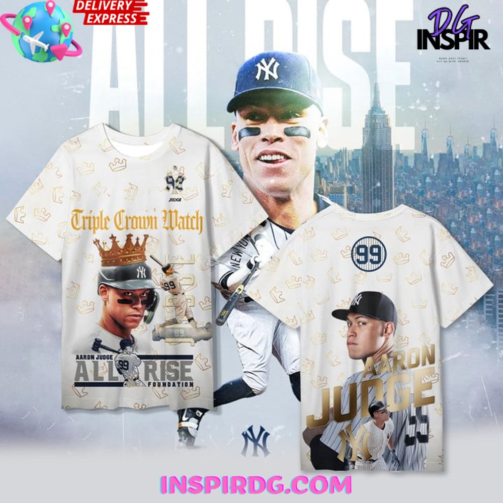 Buildercar - Aaron Judge Triple Crown Watch All Rise NHL T-shirt