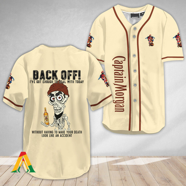 Buildercar - Achmed Back Off With Captain Morgan Baseball Jersey