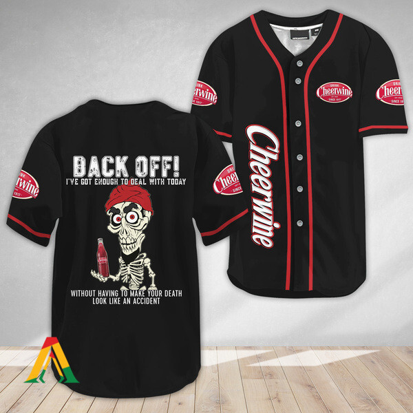 Buildercar - Achmed Back Off With Cheerwine Baseball Jersey