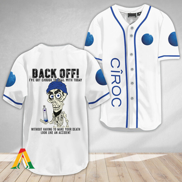 Buildercar - Achmed Back Off With Ciroc Vodka Baseball Jersey