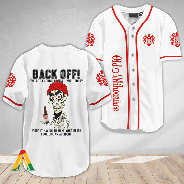Buildercar - Achmed Back Off With Old Milwaukee Baseball Jersey