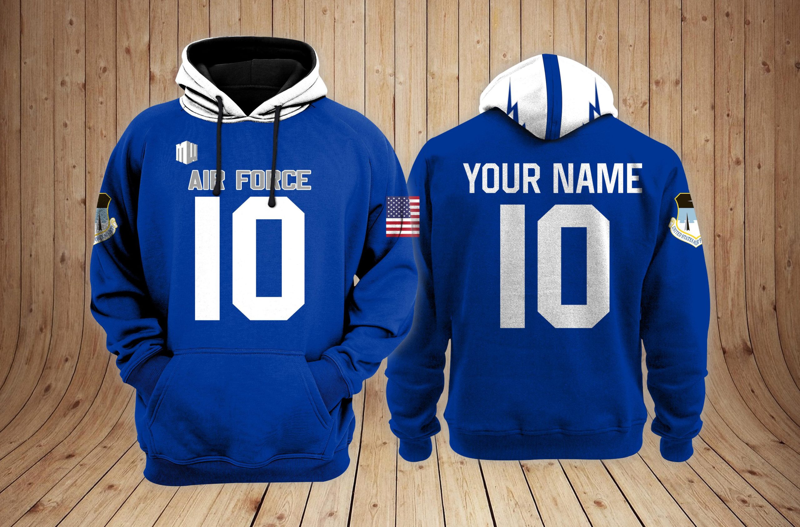 Buildercar - Air Force Falcons Football NCAA Custom 3D Hoodie PT24015