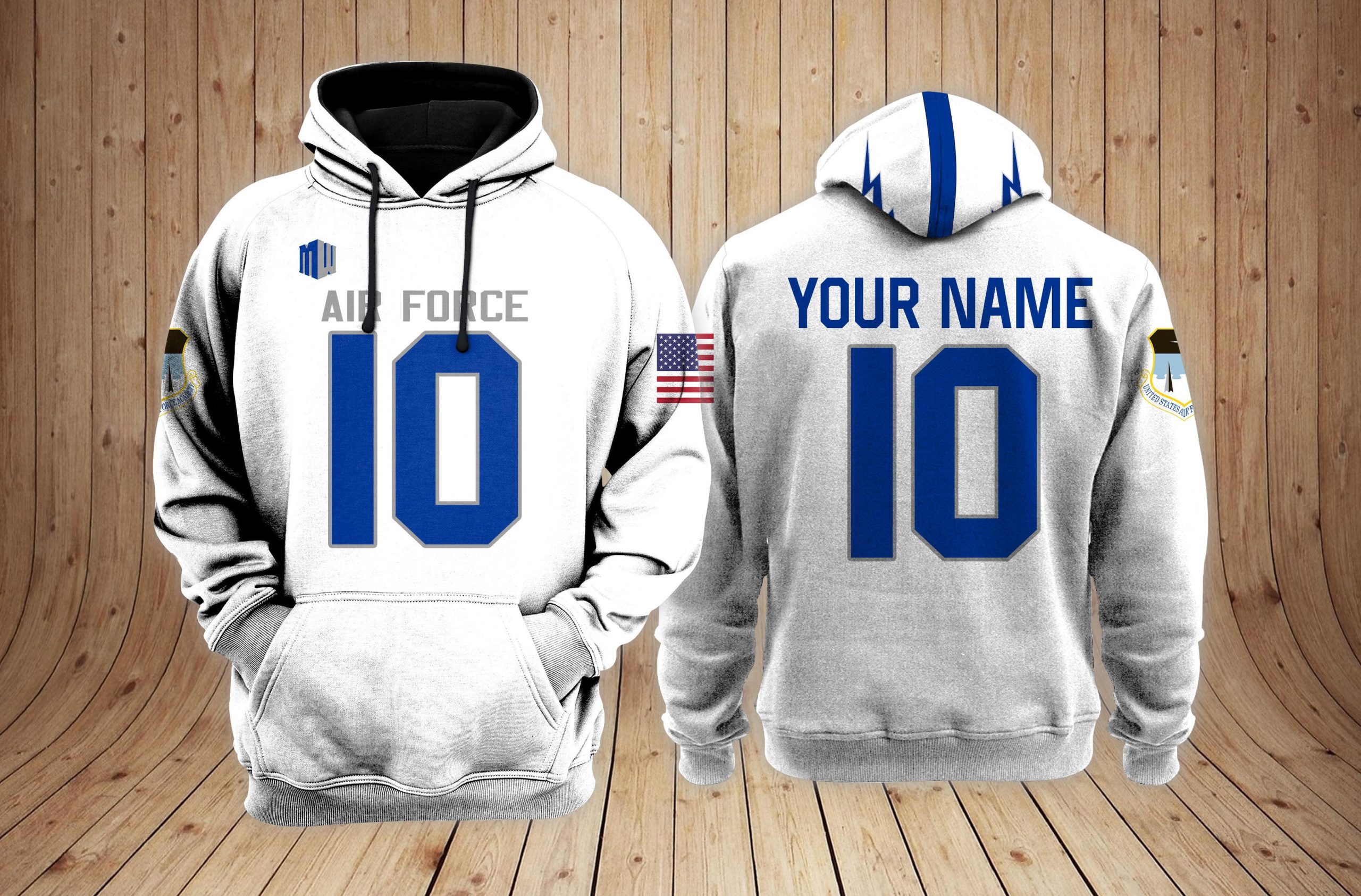Buildercar - Air Force Falcons Football NCAA Custom 3D Hoodie PT24016