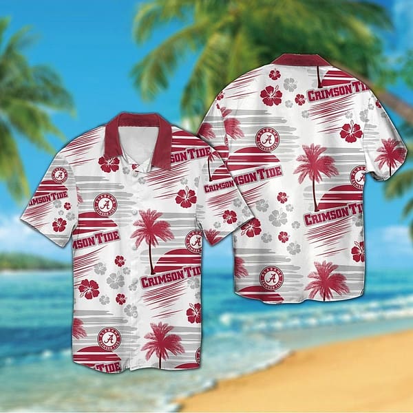 Buildercar - Alabama Crimson Tide Coconut Island Hawaiian Shirt