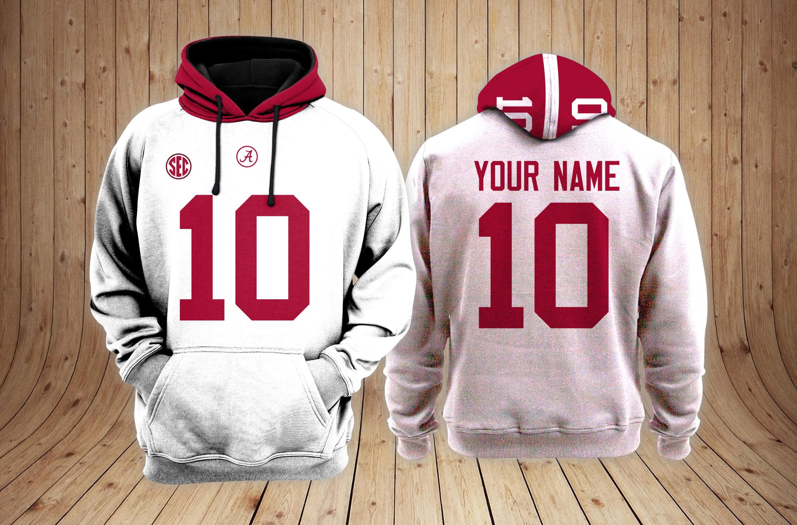 Buildercar - Alabama Crimson Tide NCAA Custom 3D Hoodie PT24061