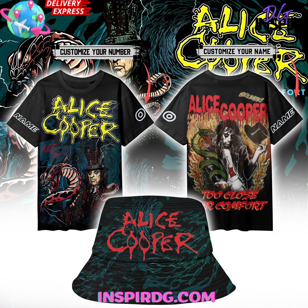 Buildercar - Alice Cooper Custom Premium NHL T-shirt