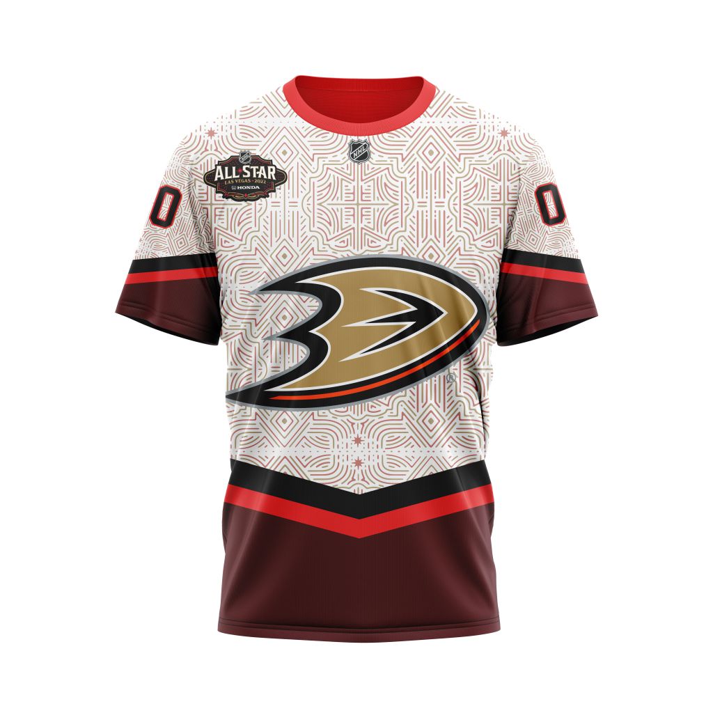 Buildercar - Anaheim Ducks All Star With Vegas Concepts Personalized Name And Number T-Shirt
