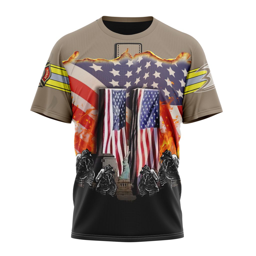 Buildercar - Anaheim Ducks Concepts For Honor Patriot Day Personalized Name And Number T-Shirt