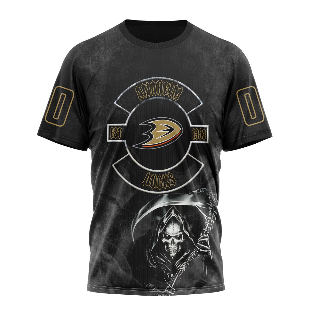 Buildercar - Anaheim Ducks Kits For Rock Night Personalized Name And Number T-Shirt