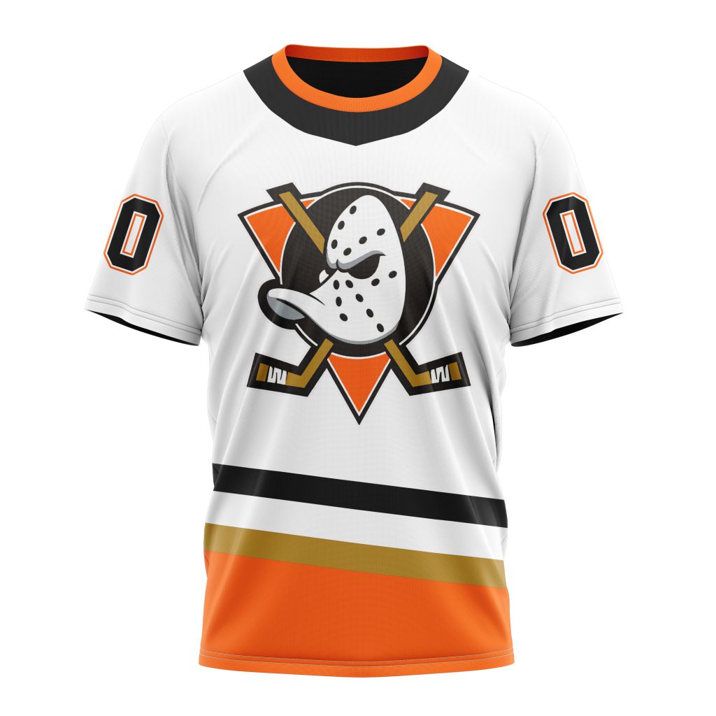 Buildercar - Anaheim Ducks Reverse Retro Kits 2022 Personalized Name And Number T-Shirt