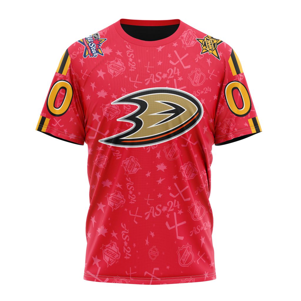 Buildercar - Anaheim Ducks Special 2024 All-Star Game Design 01 Personalized Name And Number T-Shirt