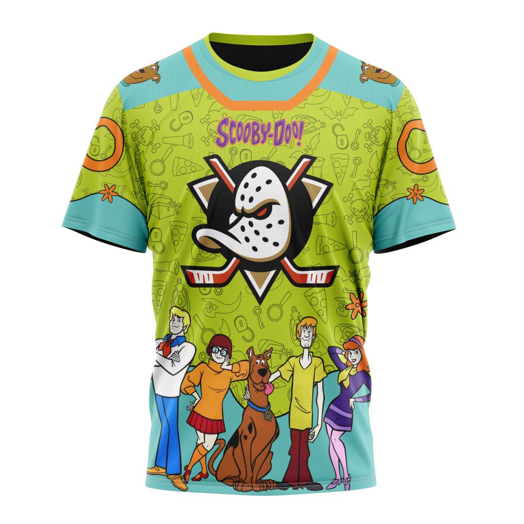 Buildercar - Anaheim Ducks Special Scooby Doo Design 01 Personalized Name And Number T-Shirt