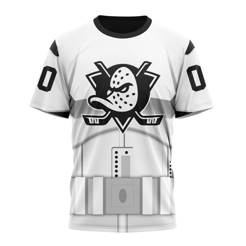 Buildercar - Anaheim Ducks Special Star Wars Stormtroopers Design Personalized Name And Number T-Shirt