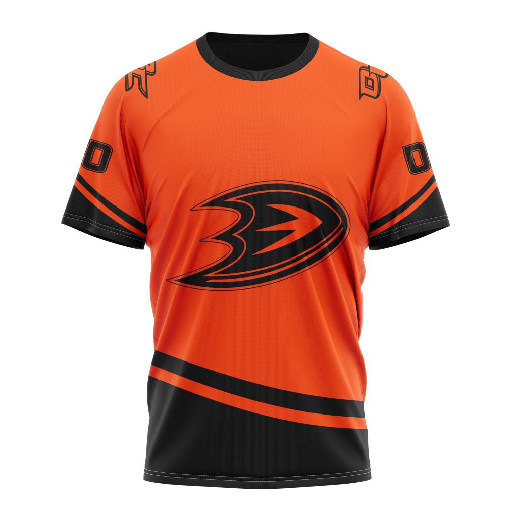 Buildercar - Anaheim Ducks Special Two-tone Design 01 Personalized Name And Number T-Shirt
