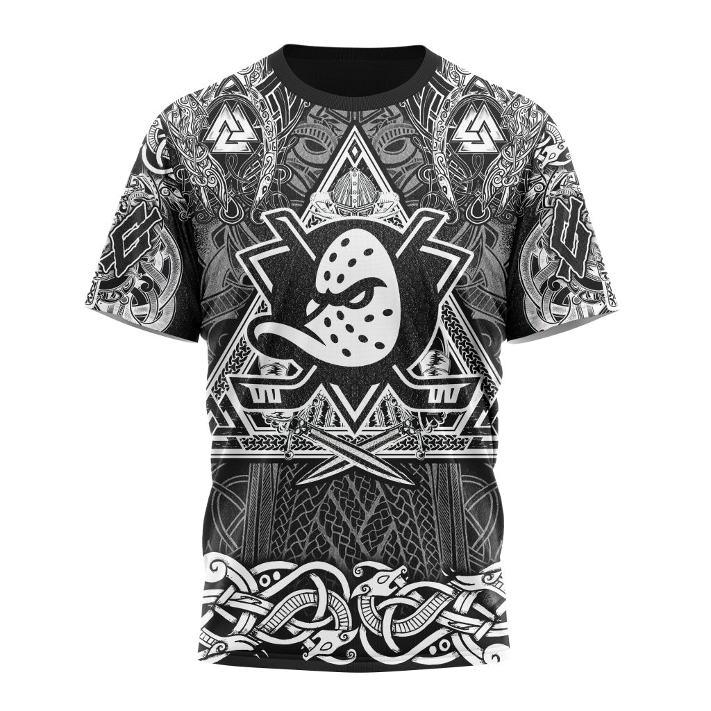 Buildercar - Anaheim Ducks Special Viking Design 01 Personalized Name And Number T-Shirt