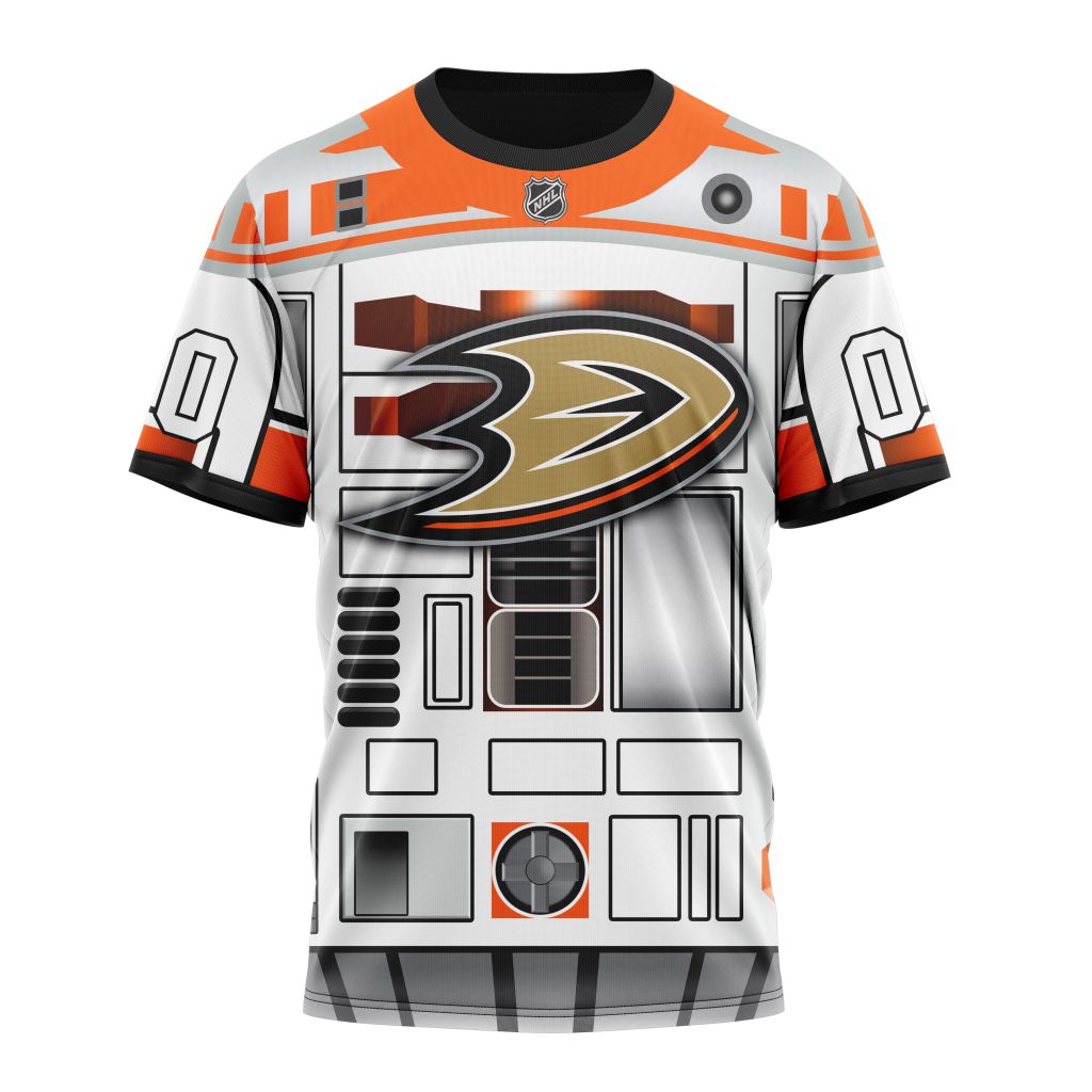 Buildercar - Anaheim Ducks Star Wars May The 4th Be With You Personalized Name And Number T-Shirt