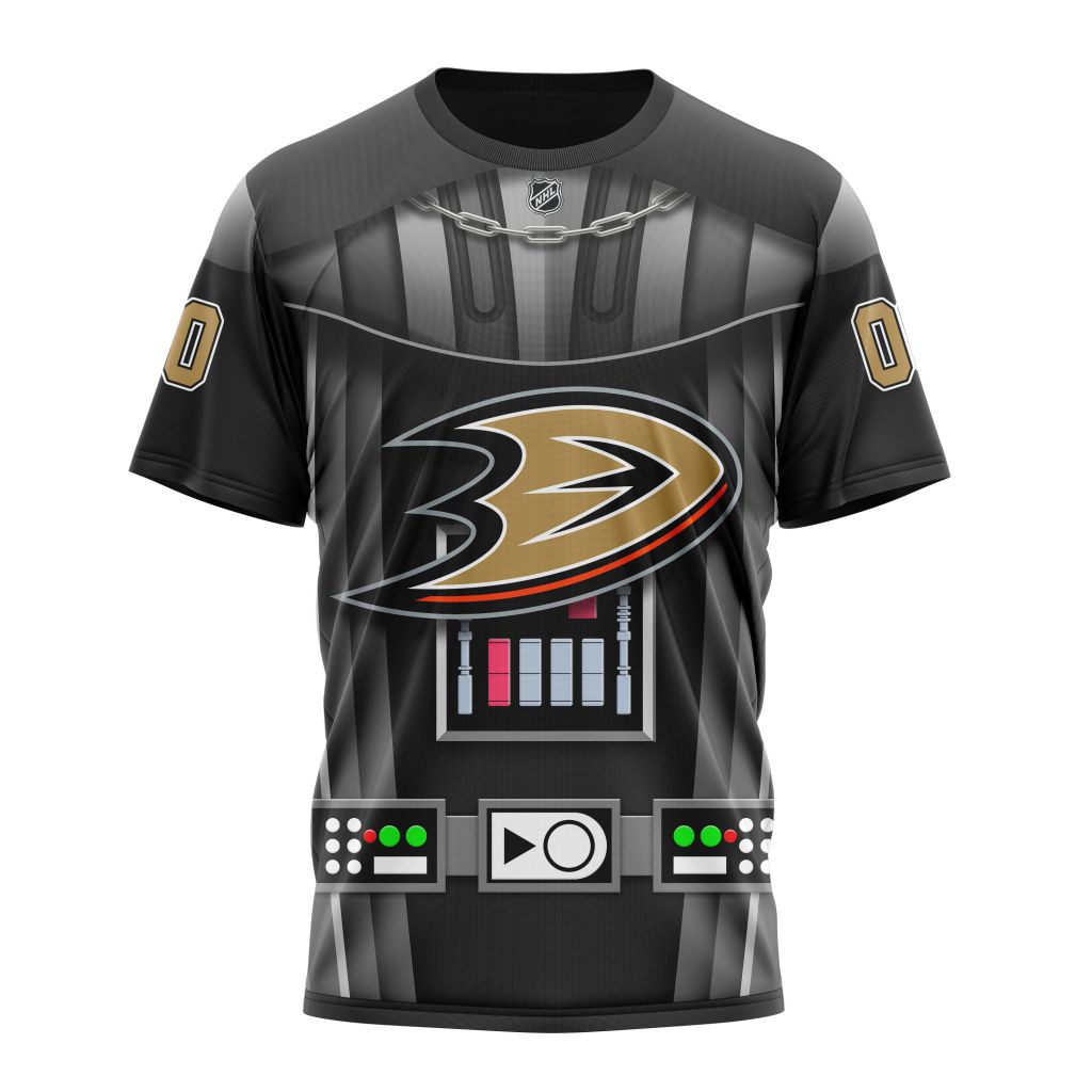 Buildercar - Anaheim Ducks Star Wars May The 4th Be With You Personalized Name And Number T-Shirt