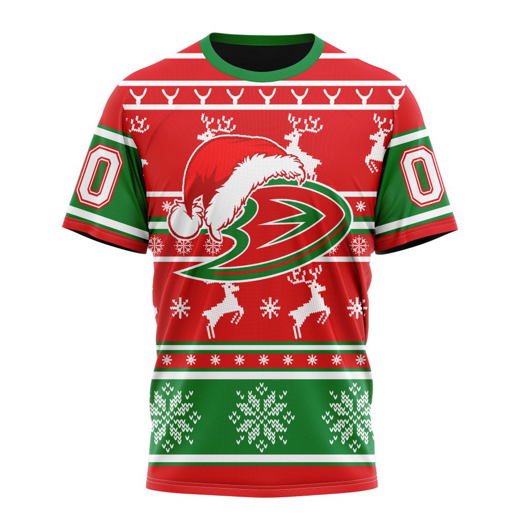 Buildercar - Anaheim Ducks Unisex Christmas Is Coming Personalized Name And Number T-Shirt