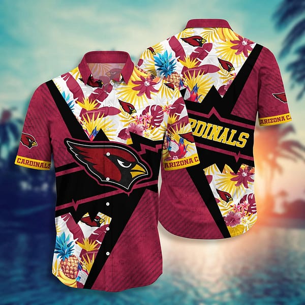 Buildercar - Arizona Cardinals Basic V1 NFL Football Team Hawaiian Shirt