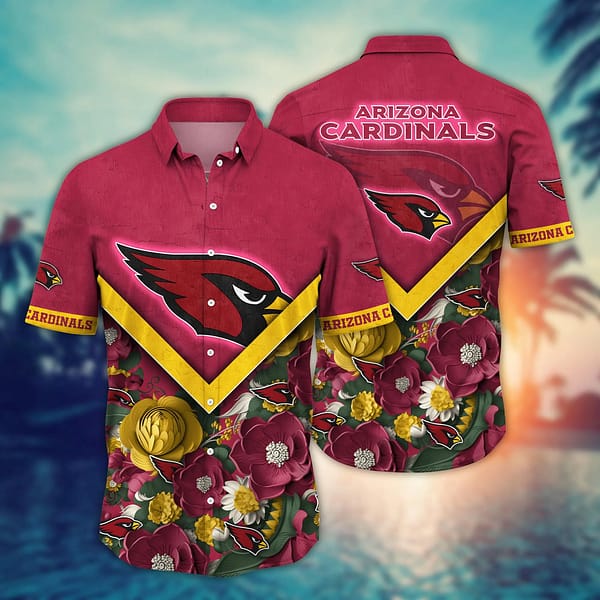 Buildercar - Arizona Cardinals Basic V2 NFL Football Team Hawaiian Shirt