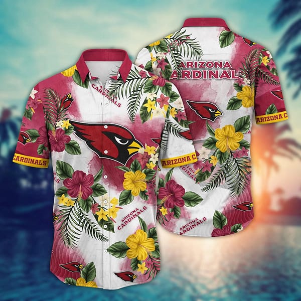 Buildercar - Arizona Cardinals Basic V3 NFL Football Team Hawaiian Shirt