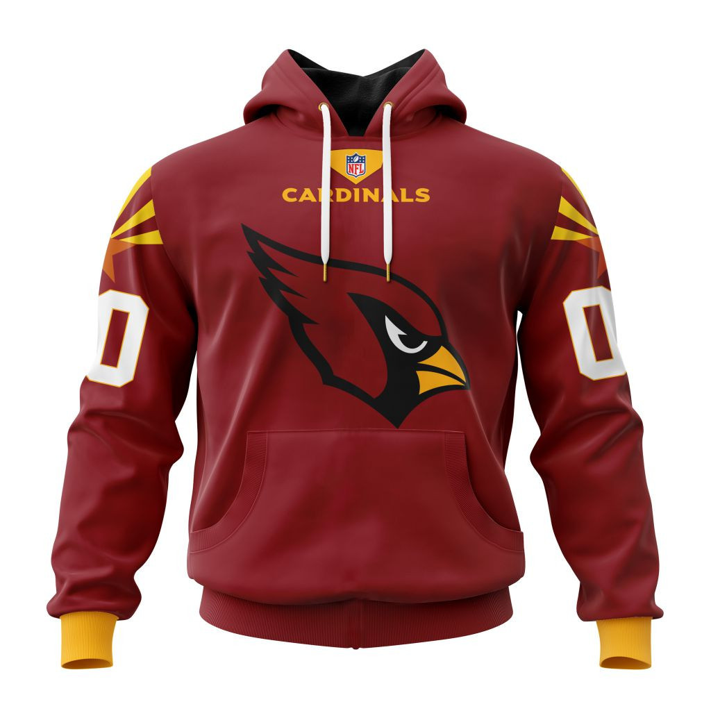 Buildercar - Arizona Cardinals Custom Name and Number Hoodie