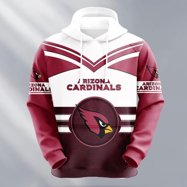 Buildercar - Arizona Cardinals Logo NFL 3D Hoodie Style 210