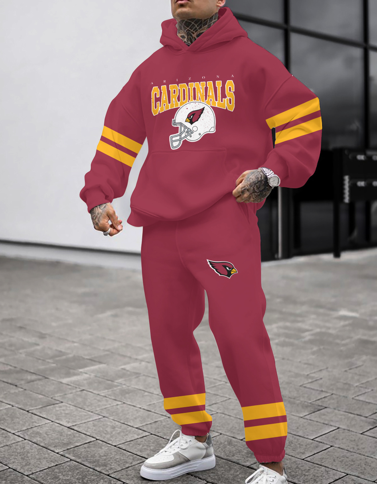 Buildercar - Arizona Cardinals NFL Sport Hoodie Tracksuit Style 265