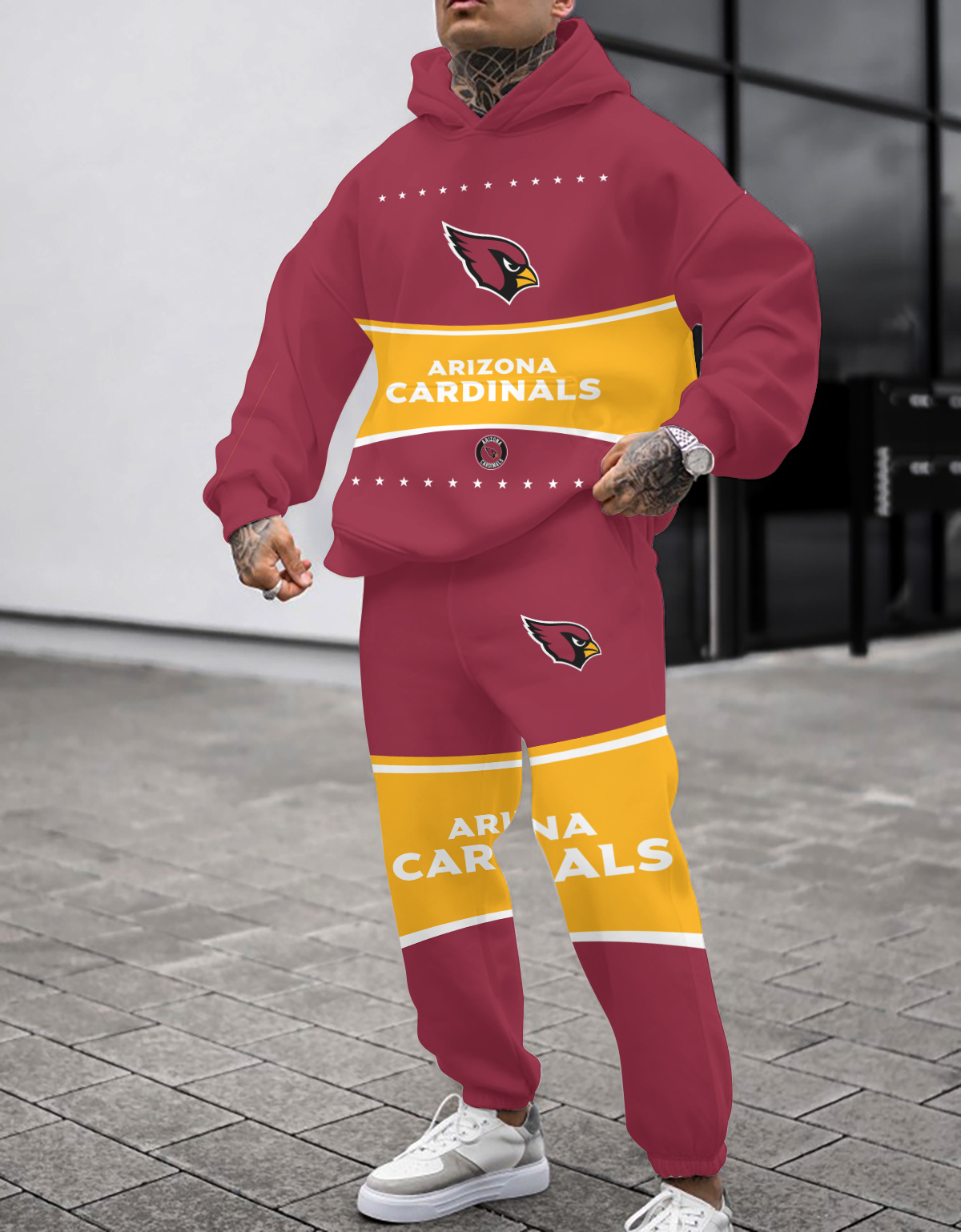 Buildercar - Arizona Cardinals NFL Sport Hoodie Tracksuit Style 359