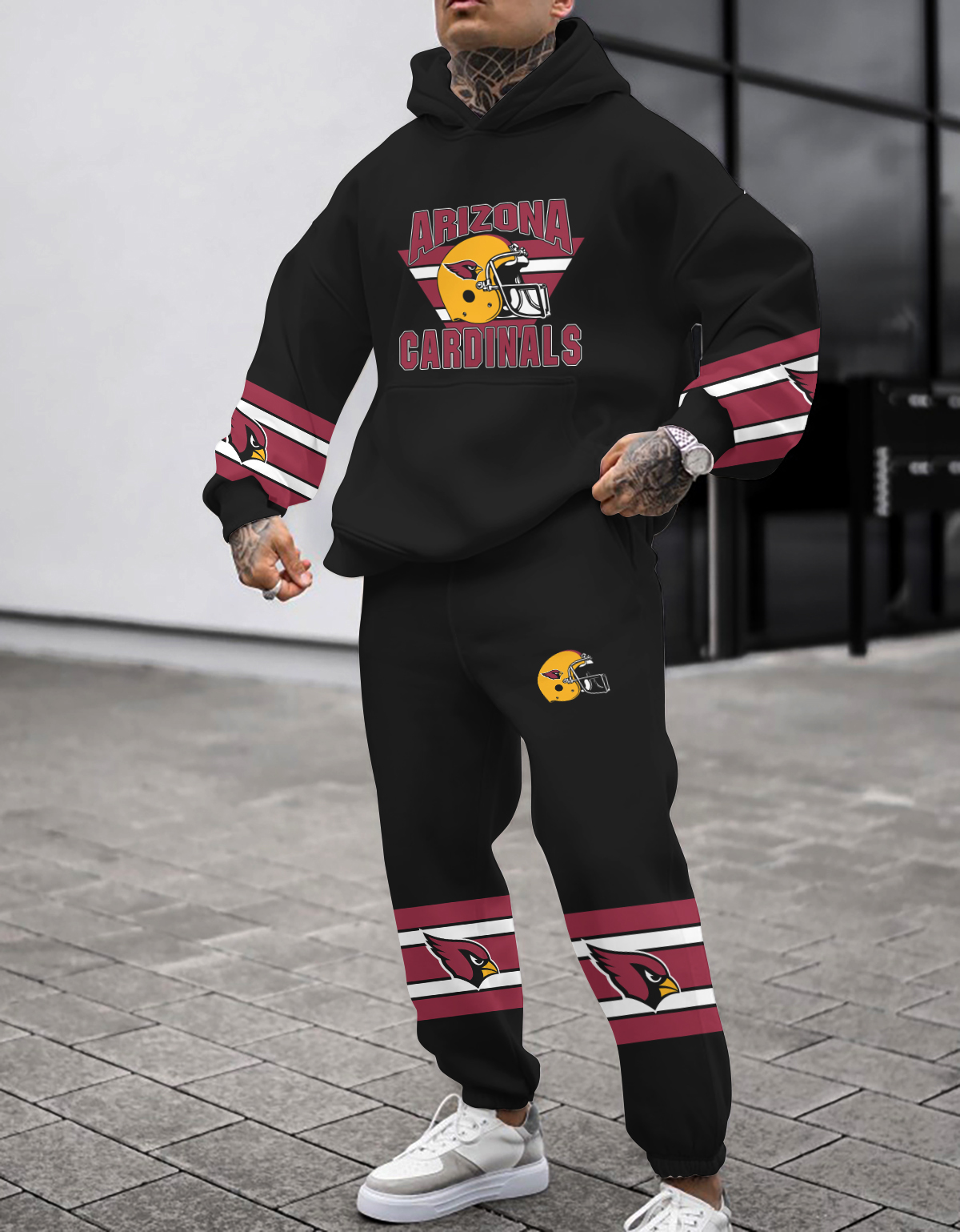 Buildercar - Arizona Cardinals NFL Sport Hoodie Tracksuit Style 92