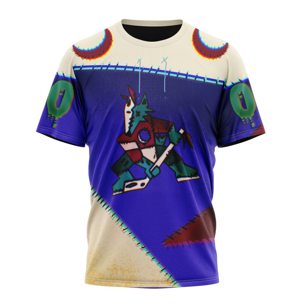 Buildercar - Arizona Coyotes For Halloween Night Personalized Name And Number T-Shirt