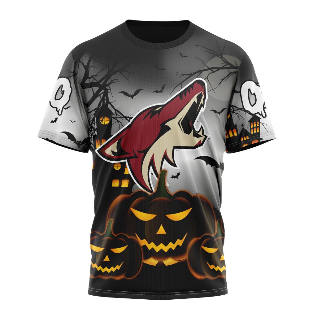 Buildercar - Arizona Coyotes For Halloween Personalized Name And Number T-Shirt