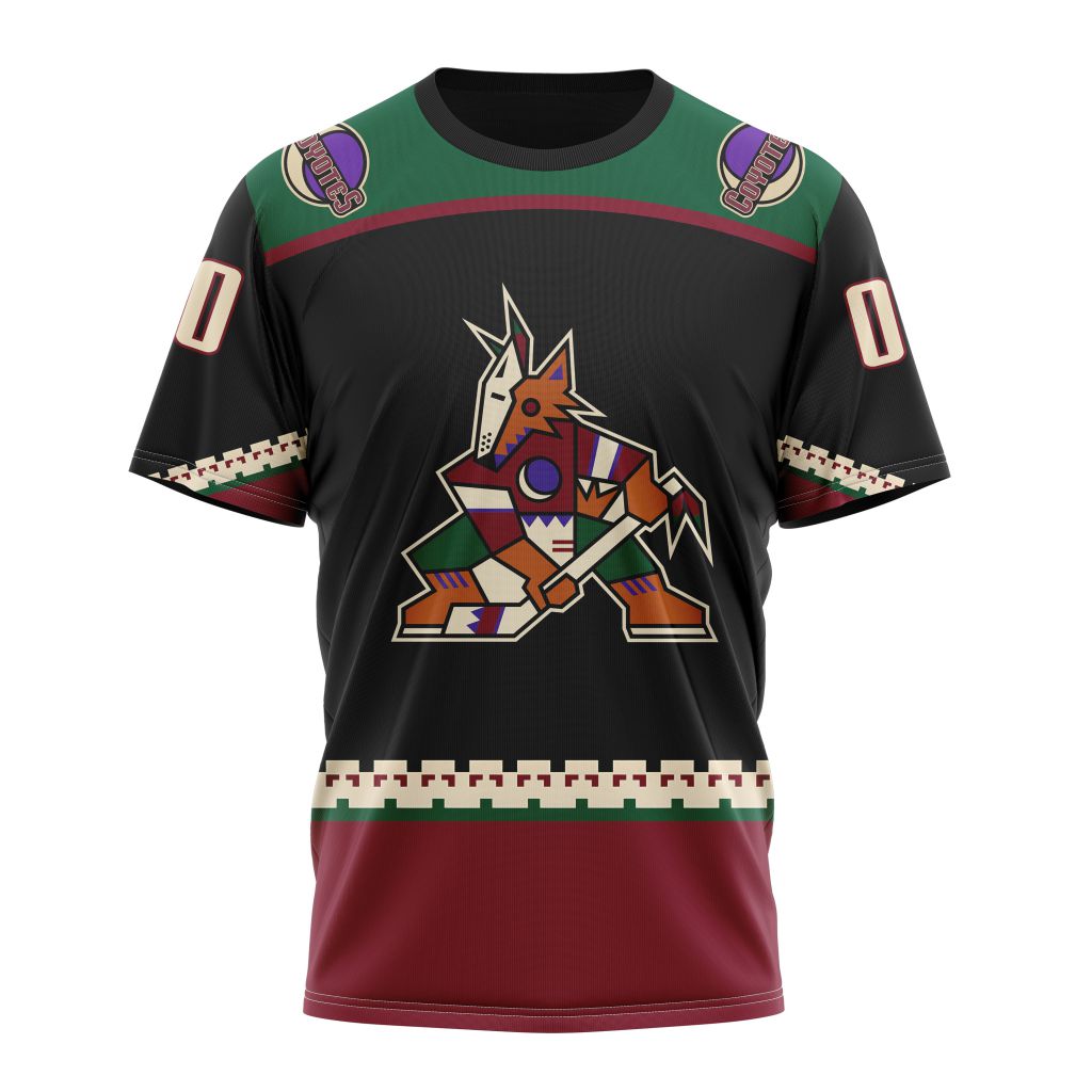 Buildercar - Arizona Coyotes Home Kits Personalized Name And Number T-Shirt