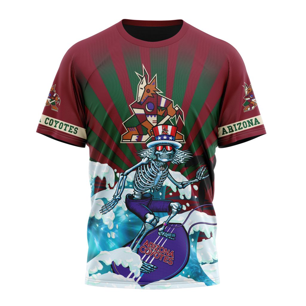 Buildercar - Arizona Coyotes Kits For The Grateful Dead Personalized Name And Number T-Shirt